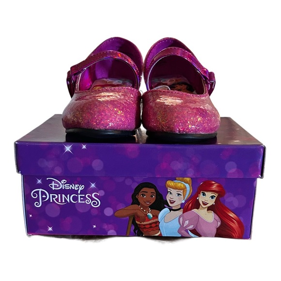 New Disney Glitter Kids Princess Dress Shoes - Picture 2 of 6